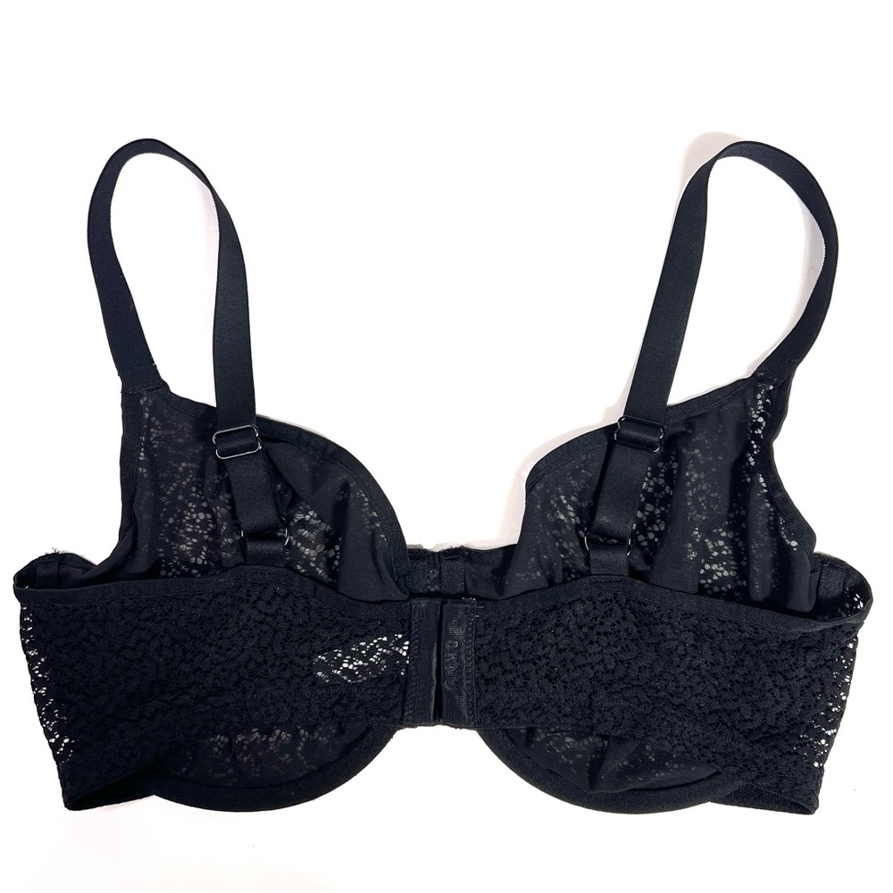 DKNY Modern Lace Unlined Underwire Bra Black Size 38DD - Picture 4 of 16